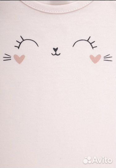 Новая футболка крокид нежно-розовый мордочка