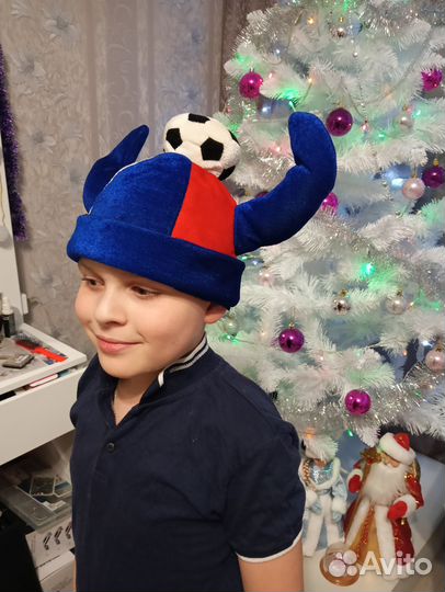 Шапка болельщика детская