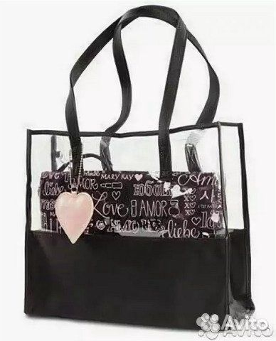 Сумка женская двойная прозрачная