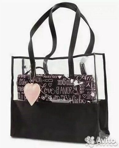 Сумка женская двойная прозрачная