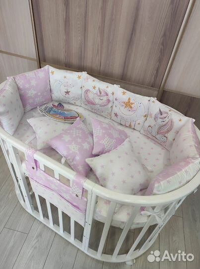 Бортики в детскую кроватку новые