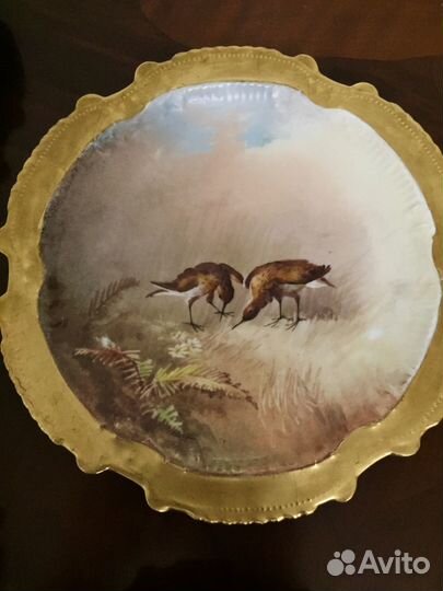 Антикварная фарфоровая тарелка. Limoges