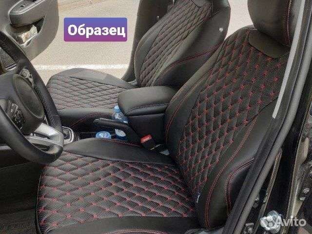 Чехлы на renault logan1 с 2004 Ромб красная строка