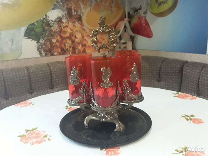 Бокалы на подставке СССР