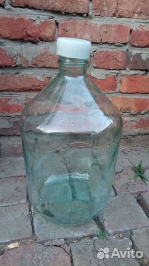 Бутыль с крышкой 20 литров стекло