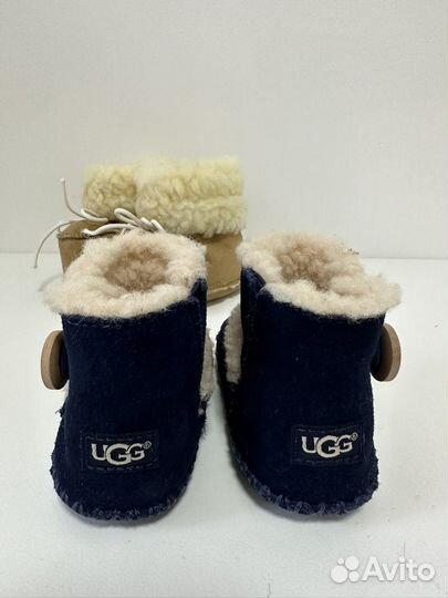 Пинетки ugg зимние для малыша 0-4 мес