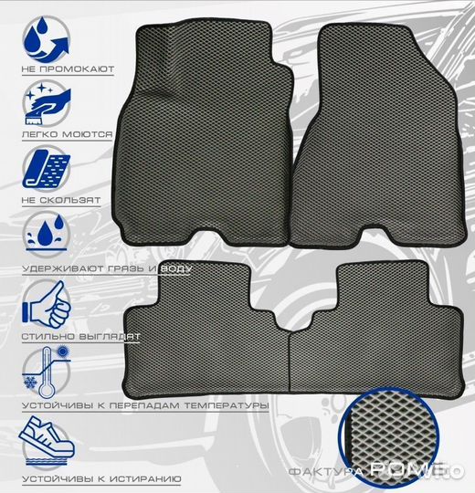 3D коврики ева mercedes-benz W-220 4WD 1998-2005