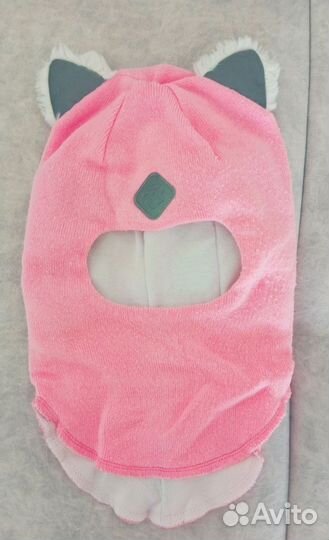 Шапка шлем для девочки 52 54