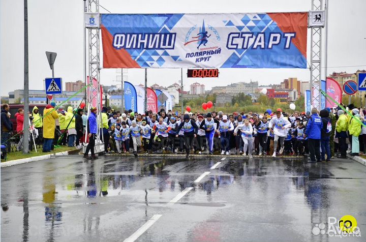 Арка старт-финиш из алюминиевых ферм