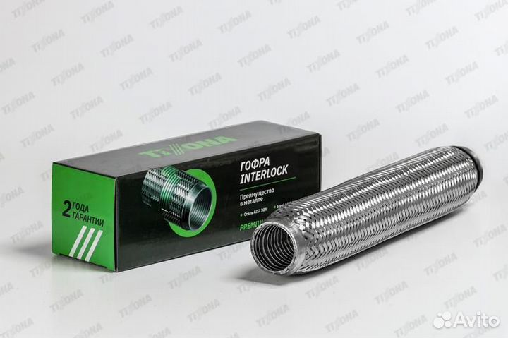 P40350 Гофра 40 / 350 (aisi 304 with interlock)