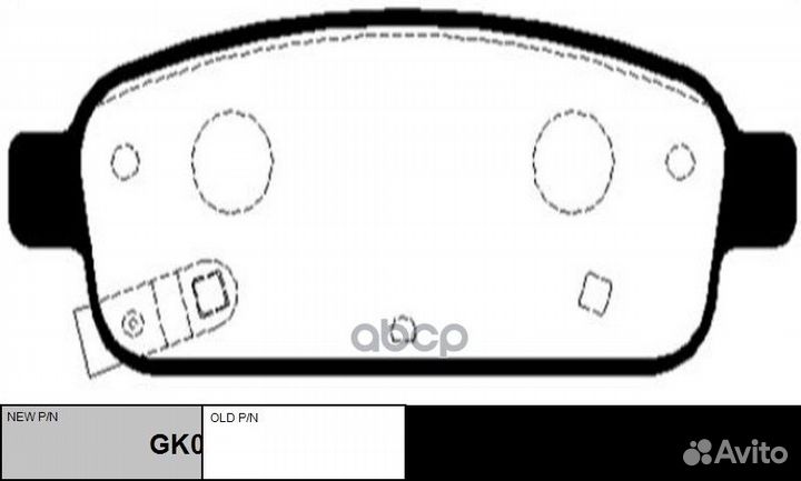 Колодки тормозные дисковые задние Opel Astra, C