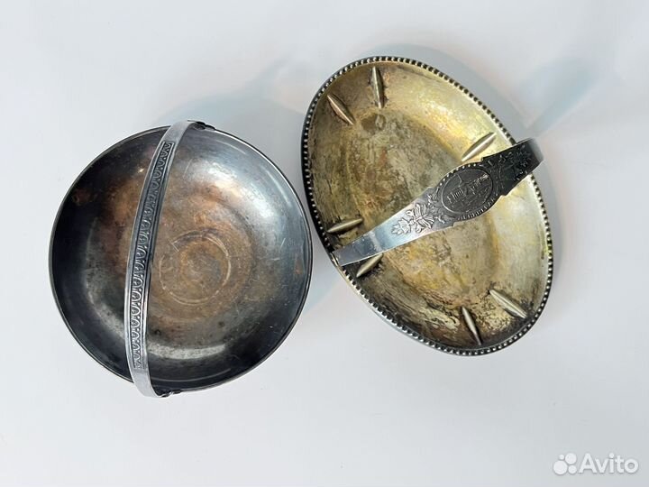 Конфетница мельхиор СССР