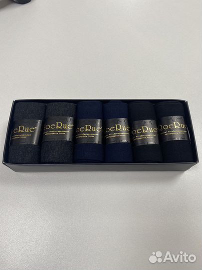 Носки подарочный набор 6 шт, р. 41-47