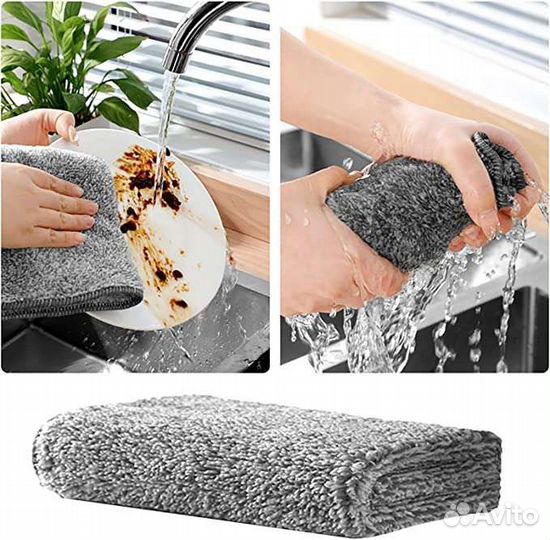 Тряпки для уборки. Набор их 3шт