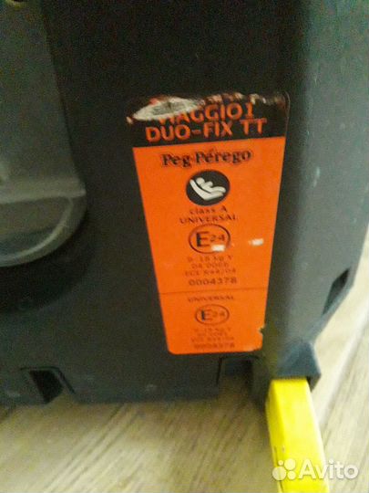 Автокресло Peg-Perego 9-18кг. viaggio1 бу