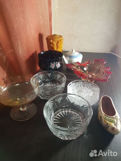 Сахарница конфетница бокалы .салатники