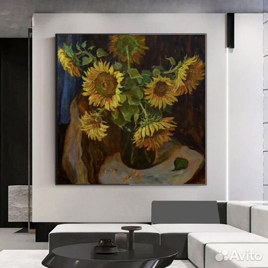 Интерьерная картина маслом детальная проработка