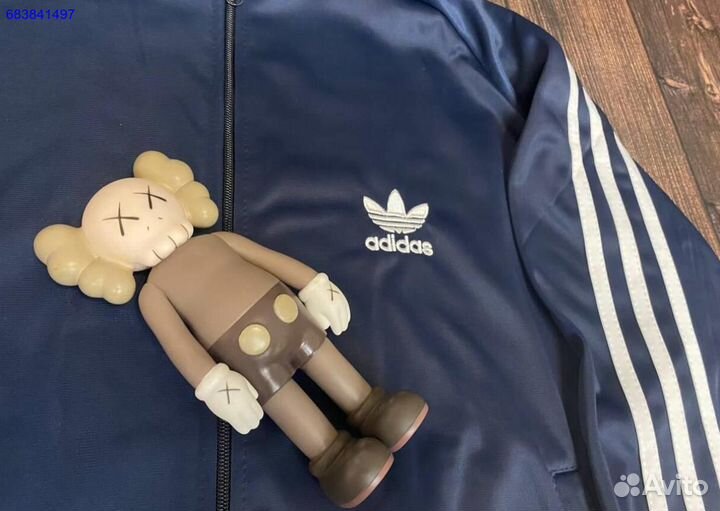 Спортивный костюм строгач синий Adidas