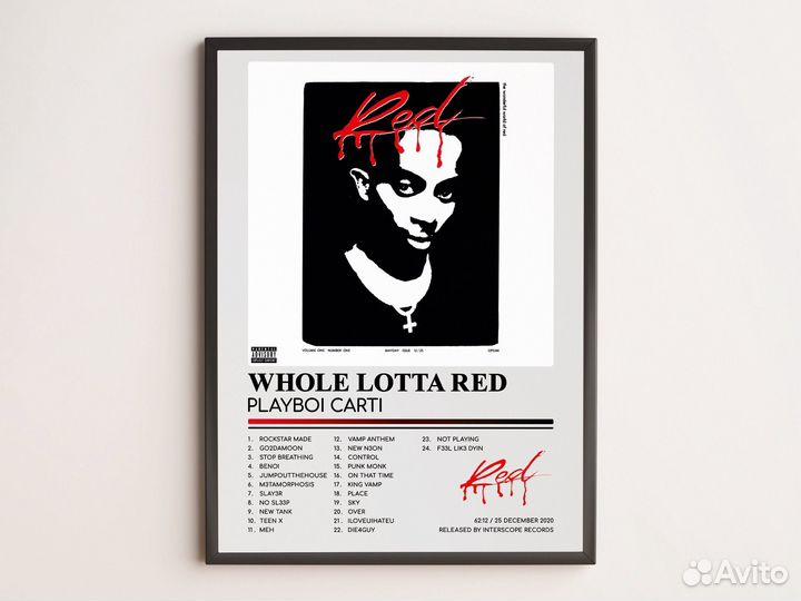 Постер альбома Playboi Carti - Whole Lotta Red