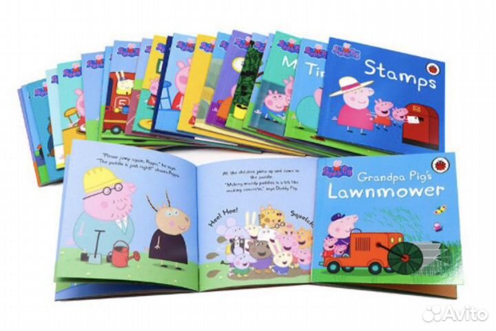 Peppa pig 10 книг на английском для детей