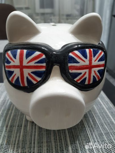 Копилка для денег Хрюшка в очках