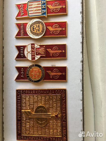 Коллекция значков СССР Чемпионат Мира хоккей 1979