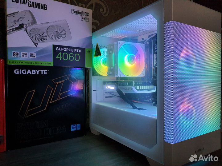 Новый Пк Для Игр Core i5 12400F/B760+RTX4060/650W
