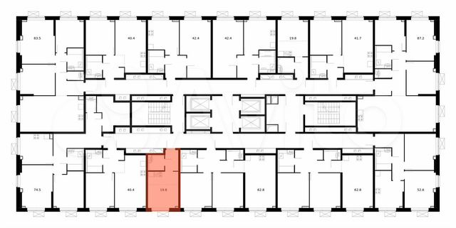 Квартира-студия, 19,8 м², 30/33 эт.