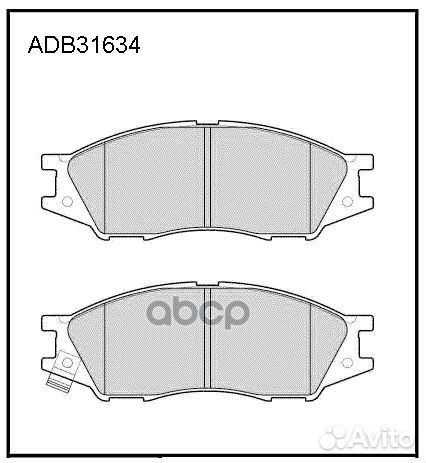 Колодки тормозные дисковые перед ADB31634 A