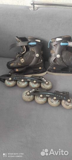 Коньки ролики 2 в 1