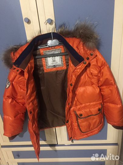 Пуховик на мальчика 6/9 лет