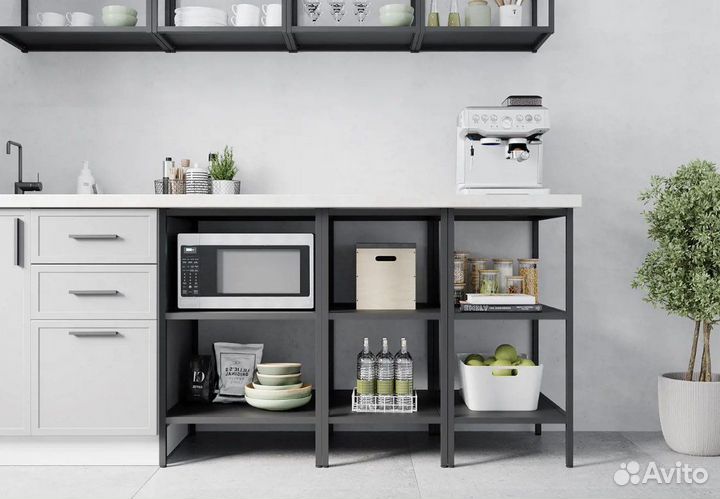 Стеллаж икеа металлический