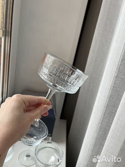 Бокалы креманки для шампанского 4 шт новые