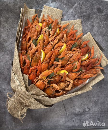 Мужские букеты, букеты из крабов, мясные букеты