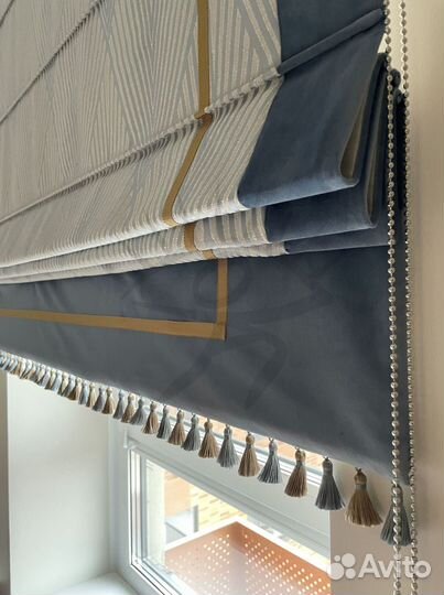 Шторы римские. Оформление текстилем под ключ