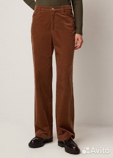 Вельветовые коричневые брюки
