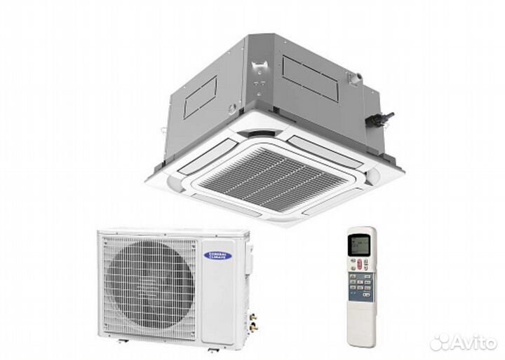 Кассетный кондиционер General Climate GU-U12HF