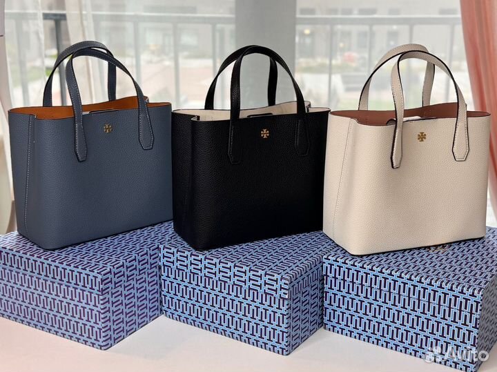 Сумка shoper Tory burch натуральная кожа 3 цвета