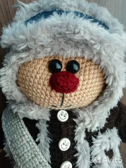 Вязанные игрушки ручной работы (мишка тильда)