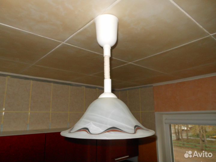 Плафон потолочный матовое стекло новый в сборе