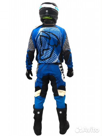 Мотоштаны Thor Phase Spiral (Оранжевый/белый)