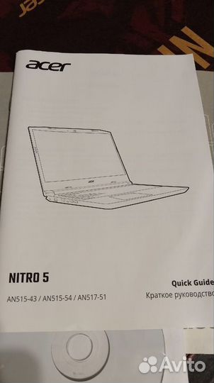 Acer nitro 5 an515 43 GTX 1650 16gb 256gb SSD