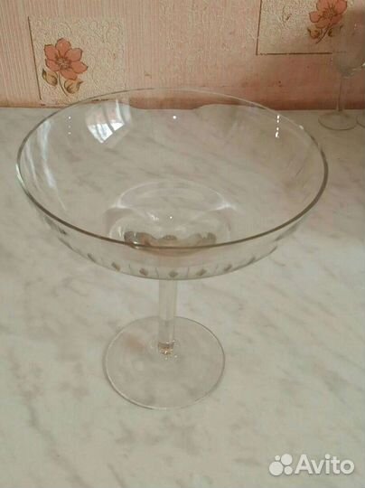 Ваза для фруктов или конфет на ножке СССР