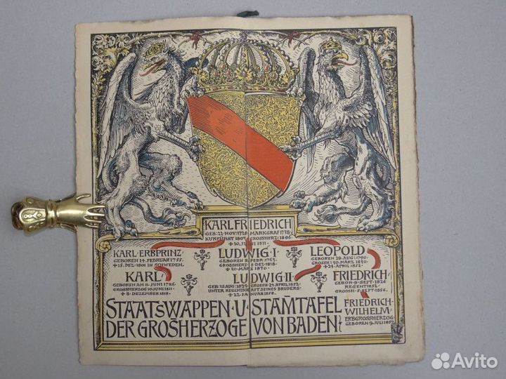 Антикварный Мюнхенский календарь 1901 Otto Hupp