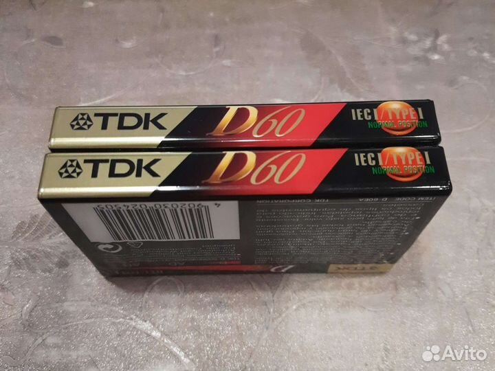 Аудио кассета TDK D 60 запечатанная