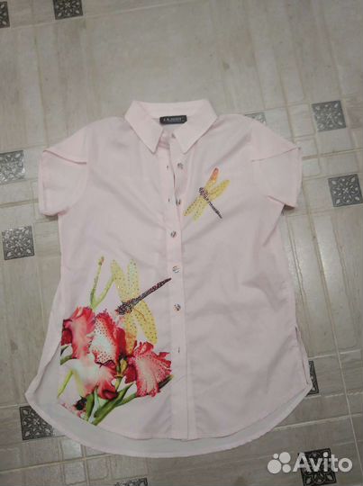 Новые блузки 128-164 рост