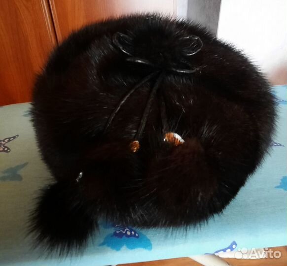 Шапка зимняя норковая женская