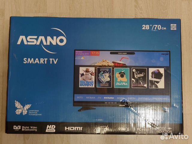Телевизор Android asano 28LH7010T, 28" купить в Москве | Электроника ...