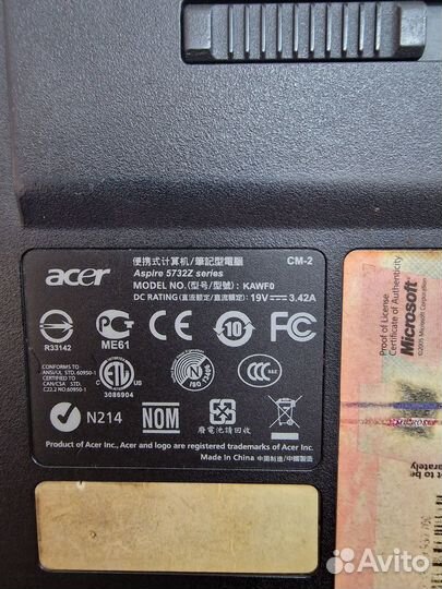 Продам ноутбук aser