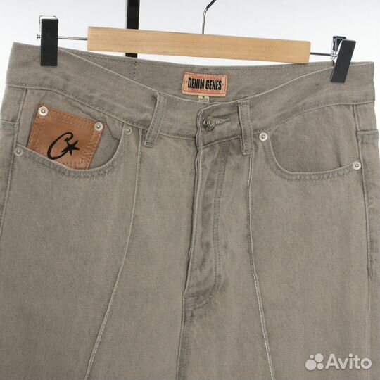 Джинсы Corteiz песочные